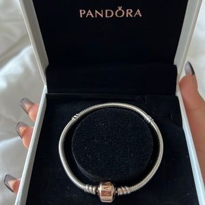 Rose gold Pandora bracelet